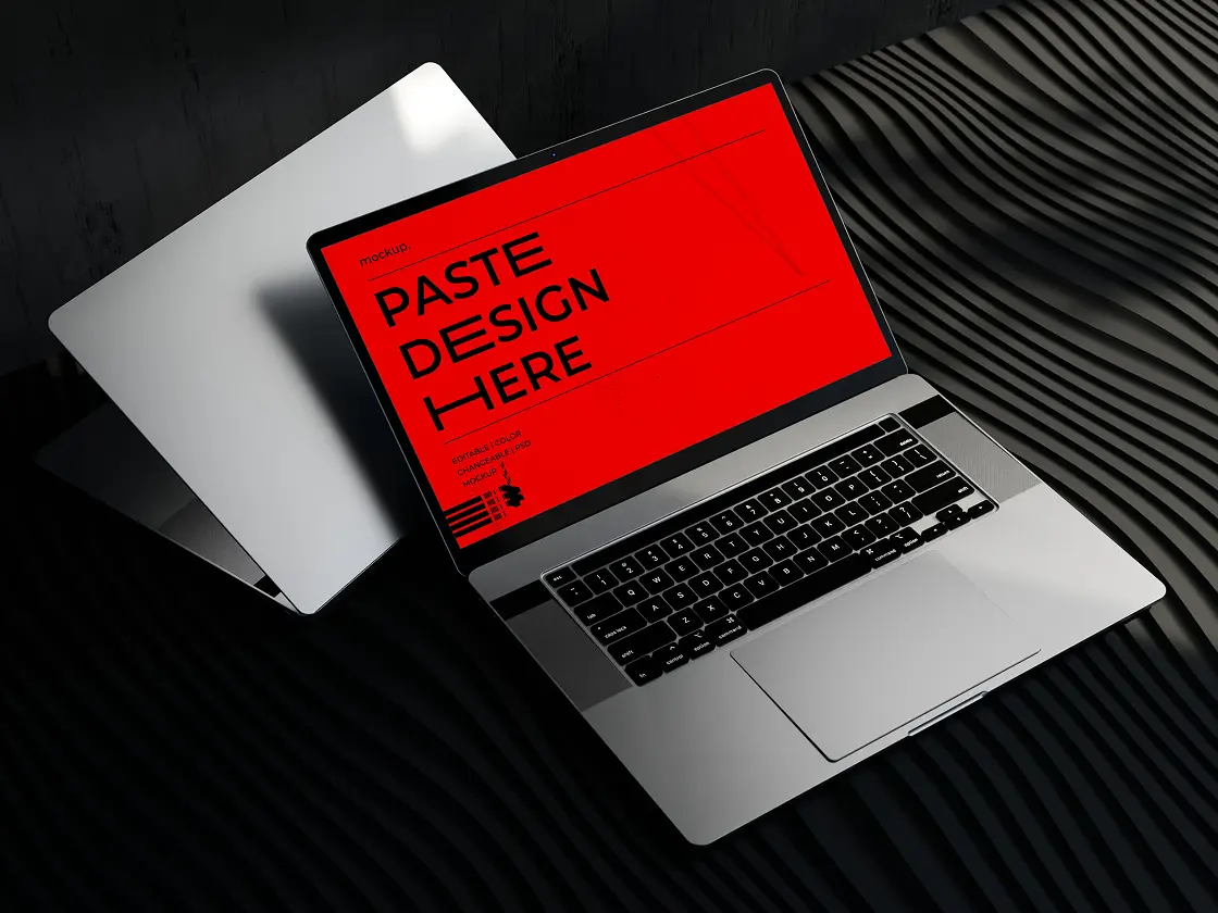 a laptop that showing web development